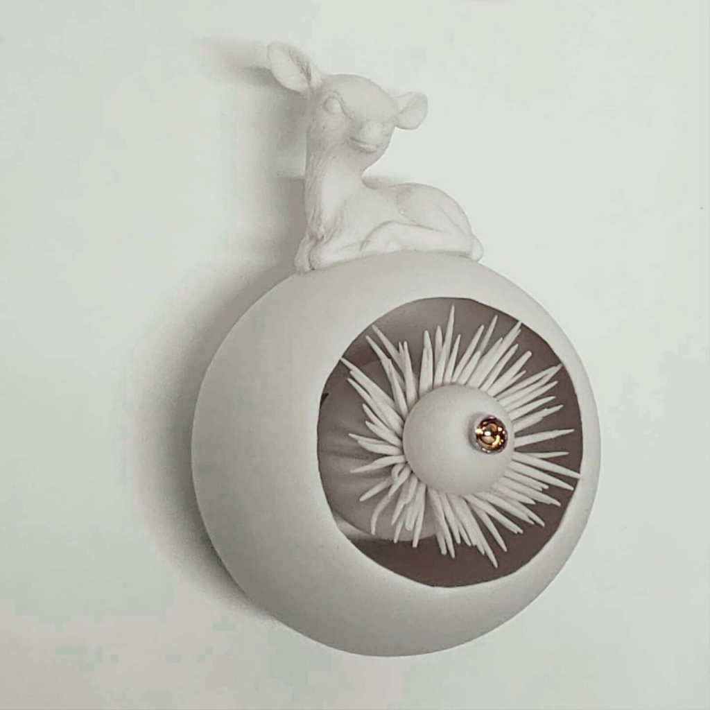 Porcelain sculptures of the Deer
