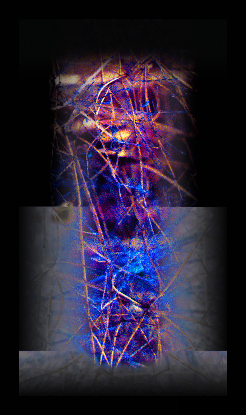 Digitally painted abstract image of a tree spirit