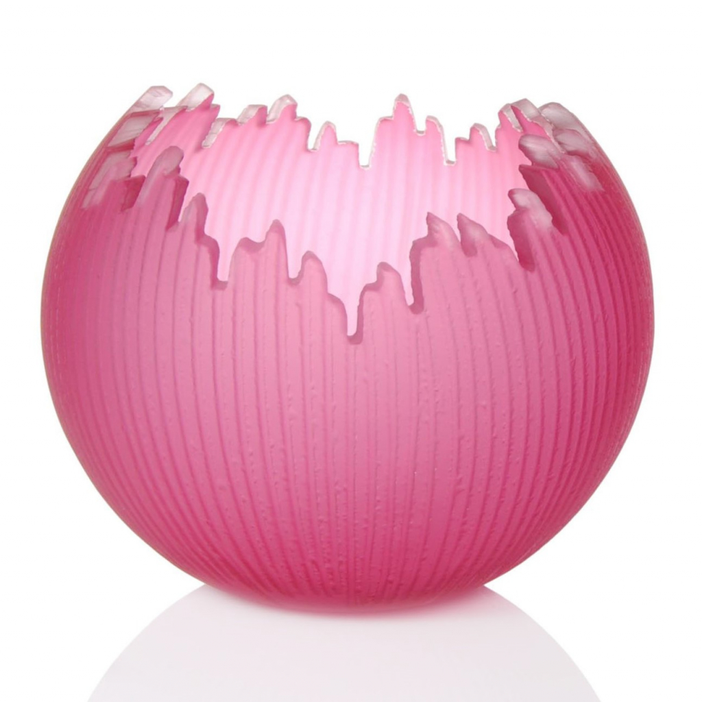 Ruby Saw Carved Orb